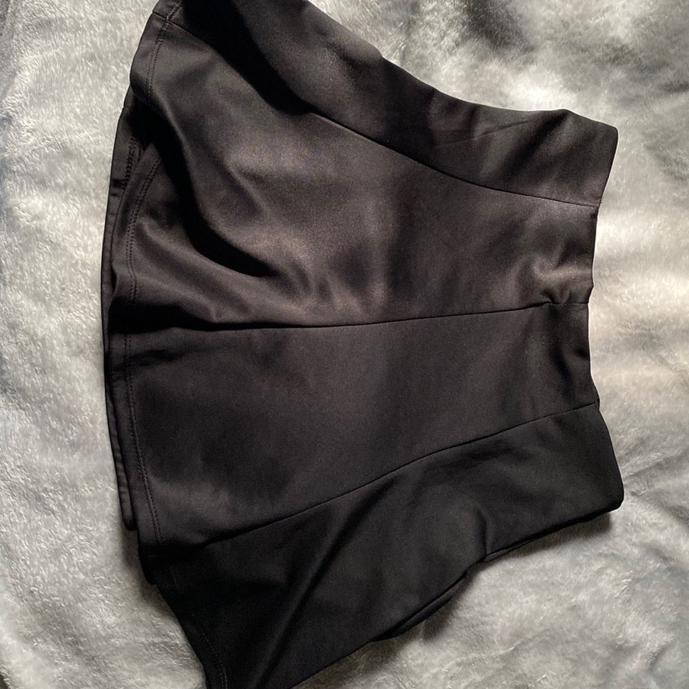 Black mini skirt
